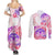 Kia Ora Maori New Zealand Pastel Couples Matching Summer Maxi Dress and Long Sleeve Button Shirt Sun Ta Moko Sweet Version LT01 - Polynesian Pride