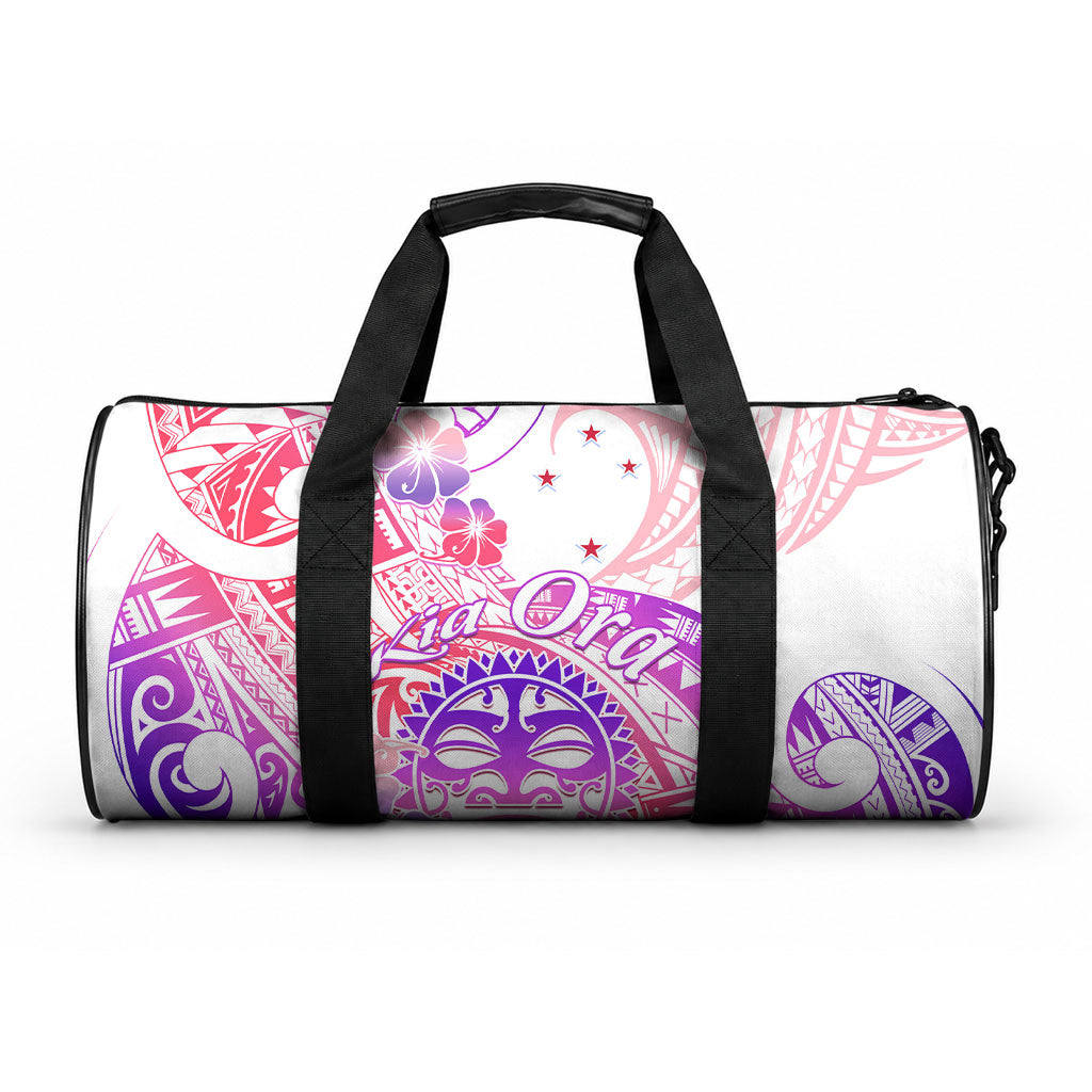 Kia Ora Maori New Zealand Pastel Duffle Bag Sun Ta Moko Sweet Version