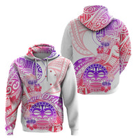 Kia Ora Maori New Zealand Pastel Hoodie Sun Ta Moko Sweet Version LT01 - Polynesian Pride