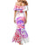 Kia Ora Maori New Zealand Pastel Mermaid Dress Sun Ta Moko Sweet Version LT01 - Polynesian Pride