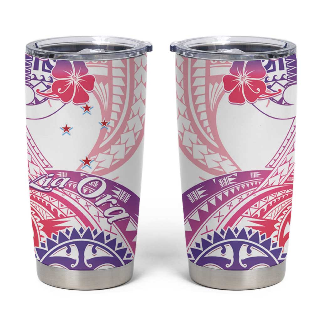 Kia Ora Maori New Zealand Pastel Tumbler Cup Sun Ta Moko Sweet Version