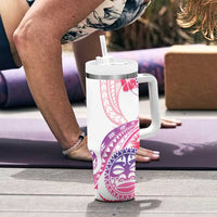 Kia Ora Maori New Zealand Pastel Tumbler With Handle Sun Ta Moko Sweet Version LT01 - Polynesian Pride