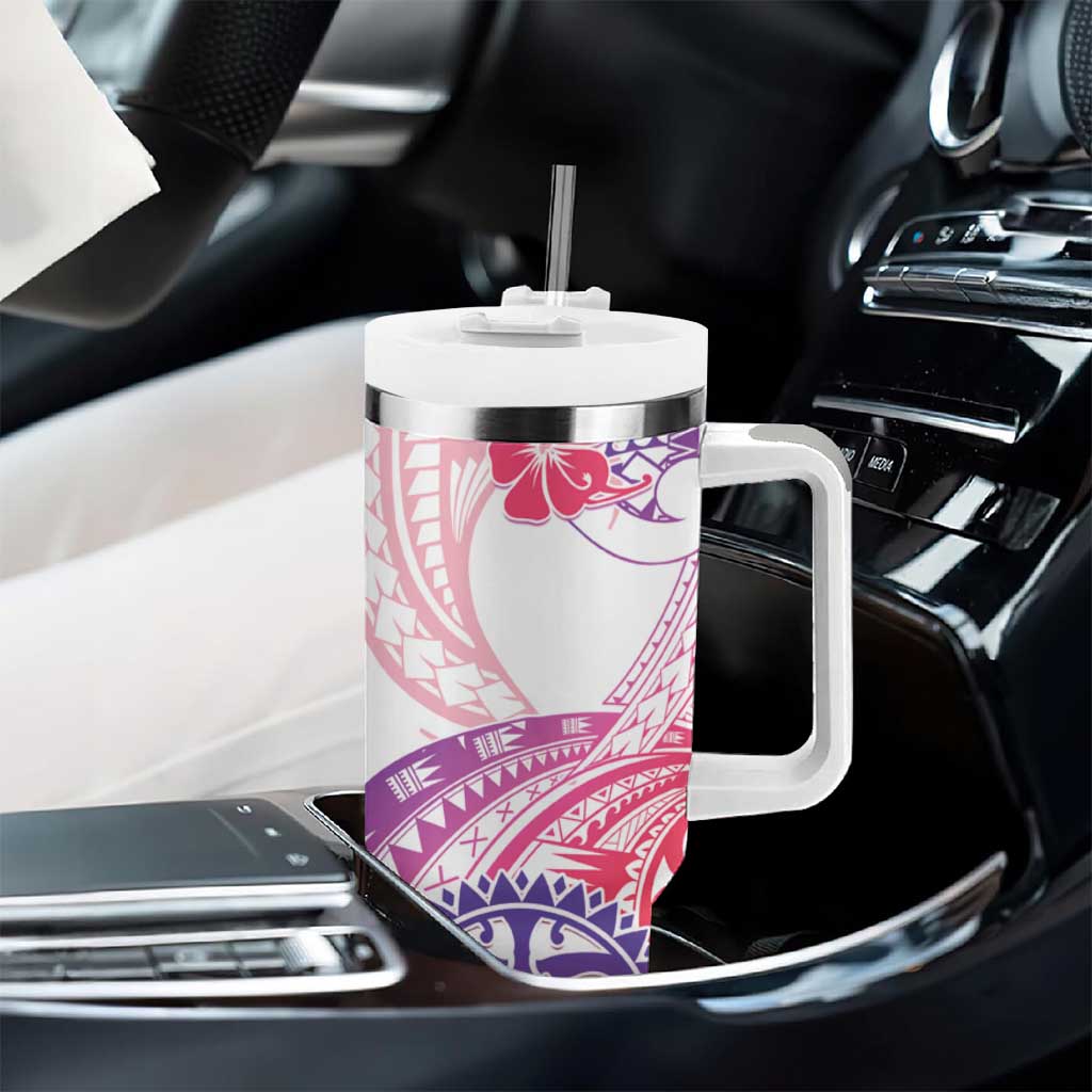 Kia Ora Maori New Zealand Pastel Tumbler With Handle Sun Ta Moko Sweet Version LT01 - Polynesian Pride