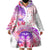 Kia Ora Maori New Zealand Pastel Wearable Blanket Hoodie Sun Ta Moko Sweet Version LT01 - Polynesian Pride