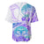 Kia Ora Maori New Zealand Pastel Baseball Jersey Sun Ta Moko Violet Version LT01 - Polynesian Pride