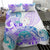 Kia Ora Maori New Zealand Pastel Bedding Set Sun Ta Moko Violet Version LT01 - Polynesian Pride