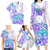 Kia Ora Maori New Zealand Pastel Family Matching Long Sleeve Bodycon Dress and Hawaiian Shirt Sun Ta Moko Violet Version LT01 - Polynesian Pride