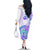 Kia Ora Maori New Zealand Pastel Family Matching Off Shoulder Long Sleeve Dress and Hawaiian Shirt Sun Ta Moko Violet Version LT01 - Polynesian Pride