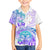 Kia Ora Maori New Zealand Pastel Family Matching Off Shoulder Long Sleeve Dress and Hawaiian Shirt Sun Ta Moko Violet Version LT01 Son's Shirt Purple - Polynesian Pride