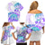 Kia Ora Maori New Zealand Pastel Family Matching Off Shoulder Short Dress and Hawaiian Shirt Sun Ta Moko Violet Version LT01 - Polynesian Pride