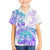 Kia Ora Maori New Zealand Pastel Family Matching Short Sleeve Bodycon Dress and Hawaiian Shirt Sun Ta Moko Violet Version LT01 Son's Shirt Purple - Polynesian Pride