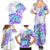 Kia Ora Maori New Zealand Pastel Family Matching Summer Maxi Dress and Hawaiian Shirt Sun Ta Moko Violet Version LT01 - Polynesian Pride