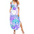 Kia Ora Maori New Zealand Pastel Family Matching Summer Maxi Dress and Hawaiian Shirt Sun Ta Moko Violet Version LT01 Mom's Dress Purple - Polynesian Pride