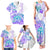 Kia Ora Maori New Zealand Pastel Family Matching Tank Maxi Dress and Hawaiian Shirt Sun Ta Moko Violet Version LT01 - Polynesian Pride