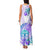 Kia Ora Maori New Zealand Pastel Family Matching Tank Maxi Dress and Hawaiian Shirt Sun Ta Moko Violet Version LT01 - Polynesian Pride