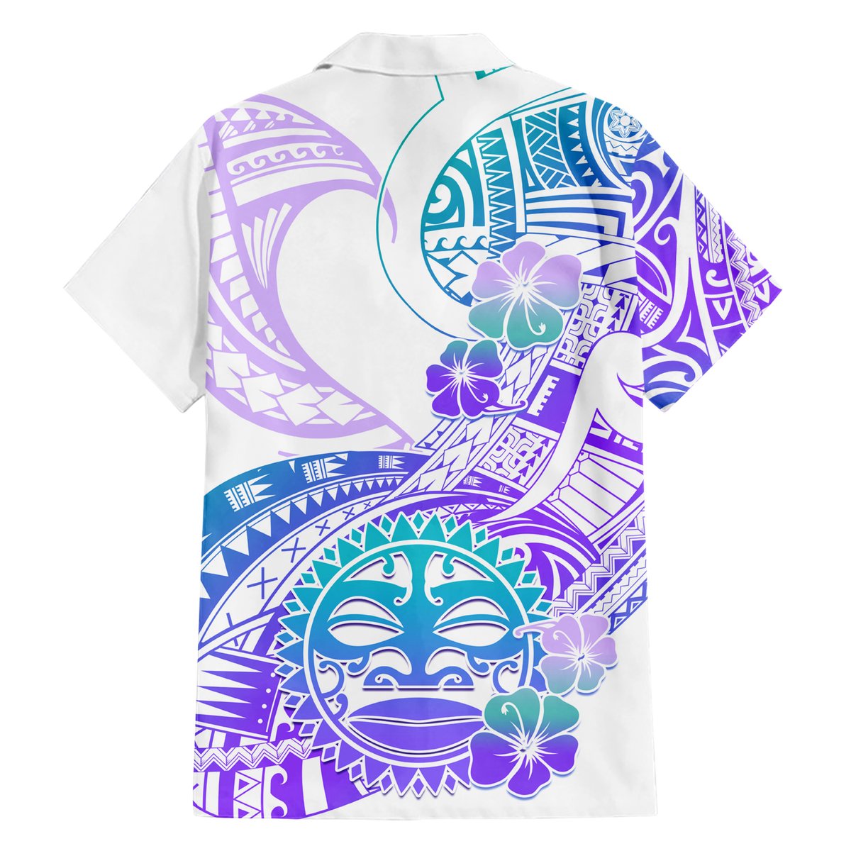 Kia Ora Maori New Zealand Pastel Hawaiian Shirt Sun Ta Moko Violet Version LT01 - Polynesian Pride