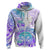 Kia Ora Maori New Zealand Pastel Hoodie Sun Ta Moko Violet Version LT01 Zip Hoodie Purple - Polynesian Pride