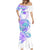 Kia Ora Maori New Zealand Pastel Mermaid Dress Sun Ta Moko Violet Version LT01 - Polynesian Pride