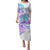 Kia Ora Maori New Zealand Pastel Puletasi Sun Ta Moko Violet Version LT01 Long Dress Purple - Polynesian Pride