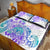 Kia Ora Maori New Zealand Pastel Quilt Bed Set Sun Ta Moko Violet Version LT01 - Polynesian Pride