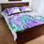 Kia Ora Maori New Zealand Pastel Quilt Bed Set Sun Ta Moko Violet Version LT01 - Polynesian Pride