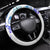 Kia Ora Maori New Zealand Pastel Steering Wheel Cover Sun Ta Moko Violet Version LT01 Universal Fit Purple - Polynesian Pride