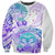 Kia Ora Maori New Zealand Pastel Sweatshirt Sun Ta Moko Violet Version LT01 Unisex Purple - Polynesian Pride