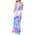 Kia Ora Maori New Zealand Pastel Tank Maxi Dress Sun Ta Moko Violet Version LT01 - Polynesian Pride