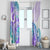 Kia Ora Maori New Zealand Pastel Window Curtain Sun Ta Moko Violet Version LT01 - Polynesian Pride