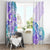 Kia Ora Maori New Zealand Pastel Window Curtain Sun Ta Moko Violet Version LT01 - Polynesian Pride