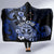 Aotearoa Kia Ora New Zealand Ta Moko Blue Version Hooded Blanket LT01 - Polynesian Pride