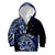 Aotearoa Kia Ora New Zealand Ta Moko Blue Version Kid Hoodie LT01 Zip Hoodie Blue - Polynesian Pride