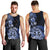 Aotearoa Kia Ora New Zealand Ta Moko Blue Version Men Tank Top LT01 - Polynesian Pride