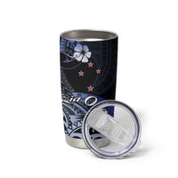 Aotearoa Kia Ora New Zealand Ta Moko Blue Version Tumbler Cup LT01 - Polynesian Pride