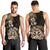 Aotearoa Kia Ora New Zealand Ta Moko Gold Version Men Tank Top LT01 - Polynesian Pride