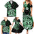 Aotearoa Kia Ora New Zealand Ta Moko Green Version Family Matching Summer Maxi Dress and Hawaiian Shirt LT01 - Polynesian Pride