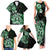 Aotearoa Kia Ora New Zealand Ta Moko Green Version Family Matching Tank Maxi Dress and Hawaiian Shirt LT01 - Polynesian Pride