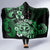 Aotearoa Kia Ora New Zealand Ta Moko Green Version Hooded Blanket LT01 - Polynesian Pride