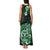 Aotearoa Kia Ora New Zealand Ta Moko Green Version Tank Maxi Dress LT01 - Polynesian Pride