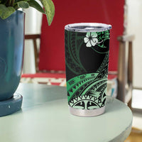 Aotearoa Kia Ora New Zealand Ta Moko Green Version Tumbler Cup LT01 - Polynesian Pride
