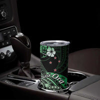 Aotearoa Kia Ora New Zealand Ta Moko Green Version Tumbler Cup LT01 - Polynesian Pride