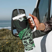 Aotearoa Kia Ora New Zealand Ta Moko Green Version Tumbler With Handle LT01 - Polynesian Pride