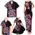 Aotearoa Kia Ora New Zealand Ta Moko Pink Version Family Matching Tank Maxi Dress and Hawaiian Shirt LT01 - Polynesian Pride