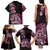 Aotearoa Kia Ora New Zealand Ta Moko Pink Version Family Matching Tank Maxi Dress and Hawaiian Shirt LT01 - Polynesian Pride