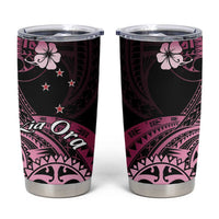 Aotearoa Kia Ora New Zealand Ta Moko Pink Version Tumbler Cup LT01 Pink - Polynesian Pride