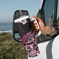 Aotearoa Kia Ora New Zealand Ta Moko Pink Version Tumbler With Handle LT01 - Polynesian Pride