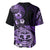 Aotearoa Kia Ora New Zealand Ta Moko Purple Version Baseball Jersey LT01 - Polynesian Pride