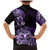 Aotearoa Kia Ora New Zealand Ta Moko Purple Version Family Matching Mermaid Dress and Hawaiian Shirt LT01 - Polynesian Pride