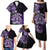 Aotearoa Kia Ora New Zealand Ta Moko Purple Version Family Matching Puletasi Dress and Hawaiian Shirt LT01 - Polynesian Pride