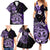 Aotearoa Kia Ora New Zealand Ta Moko Purple Version Family Matching Summer Maxi Dress and Hawaiian Shirt LT01 - Polynesian Pride